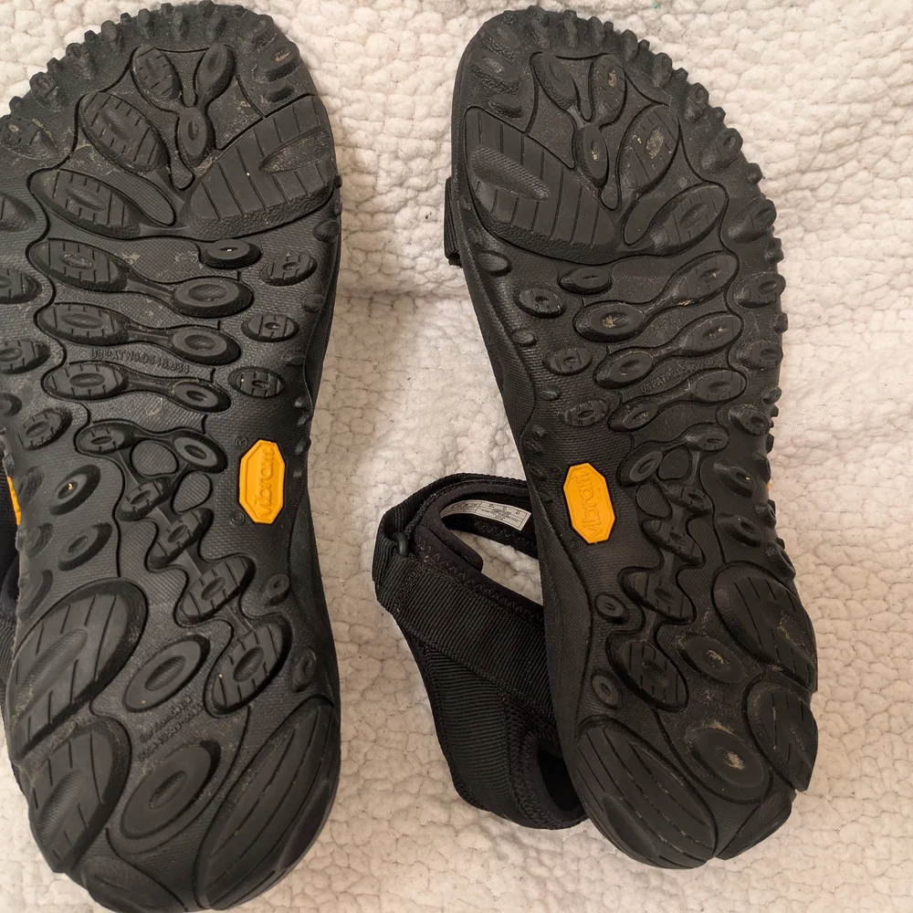 Merrell Vibram Black Performance Sandals Sz 11 Preloved In Good Condition